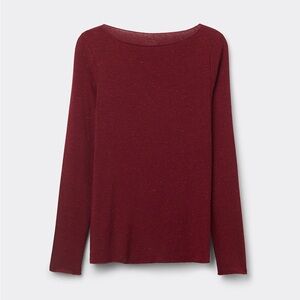 Intimissimi Cashmere Boatneck with Cashmere Lamé gold flecks